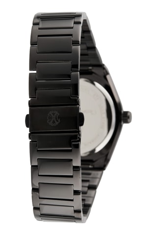 Reloj de cuarzo de metal - Negro y azul