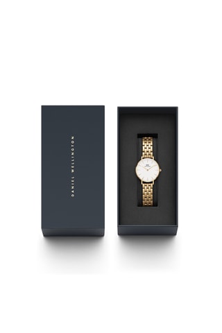 Montre à quartz en plaqué or jaune