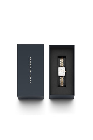 Montre à quartz en acier et nacre