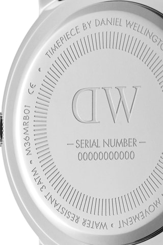 Montre à quartz en nylon recyclé - Noir et argenté