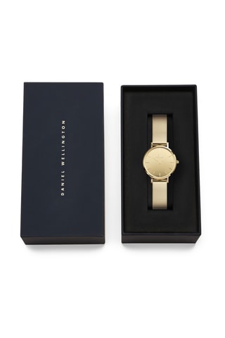 Montre à quartz en acier - Doré