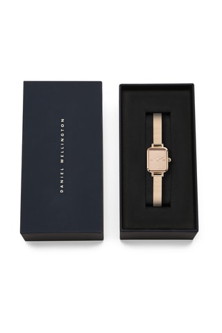 Montre à quartz en acier - Doré rose