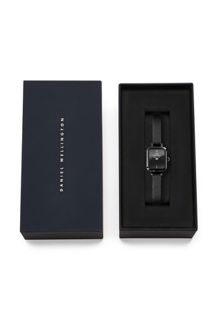 Montre à quartz en acier - Noir