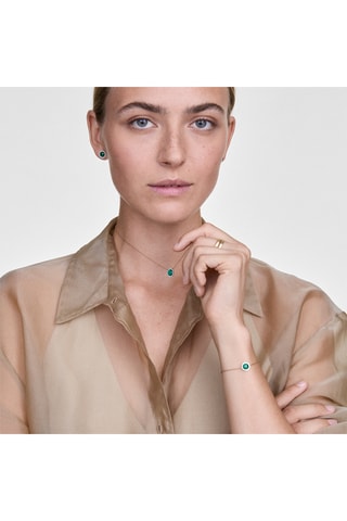Collier - Malachite et zircons