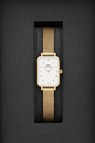 Montre à quartz en acier et plaqué or jaune Evergold - 20 x 26 mm
