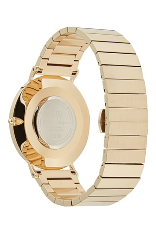 Montre à quartz en acier - Doré