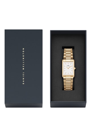 Montre à quartz en acier inoxydable Bound - Doré et blanc