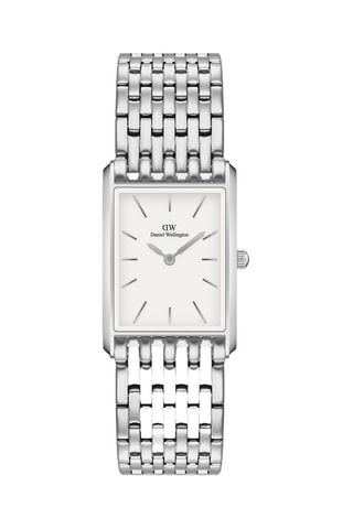 Montre à quartz en acier - Argenté et blanc