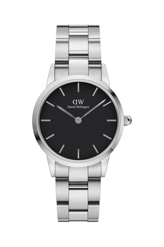 Montre en acier Iconic Link 28 mm - Argenté et noir