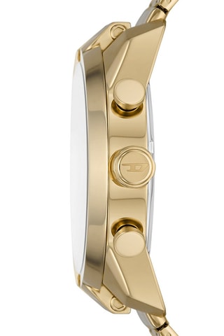 Reloj de cuarzo de acero - Cronógrafo - Dorado
