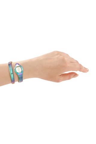 Reloj de cuarzo de acero - Multicolor