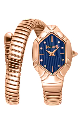 Reloj de cuarzo de acero - Rosa dorado