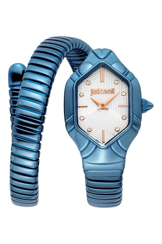 Reloj de cuarzo de acero - Azul