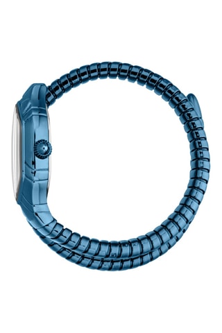 Reloj de cuarzo de acero - Azul