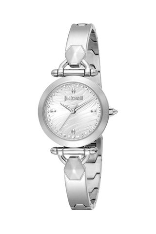Reloj de cuarzo de acero - Plateado