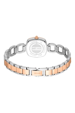 Reloj de cuarzo de acero - Plateado y rosa dorado