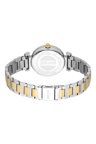 Reloj de cuarzo de acero - Plateado y dorado