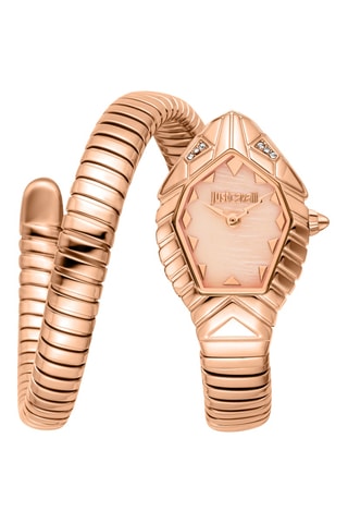Reloj de cuarzo de acero - Rosa dorado