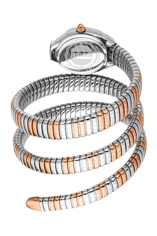 Reloj de cuarzo de acero - Plateado y rosa dorado