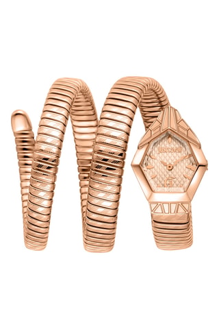 Reloj de cuarzo de acero - Rosa dorado