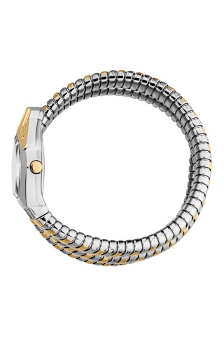 Reloj de cuarzo de acero - Plateado y dorado
