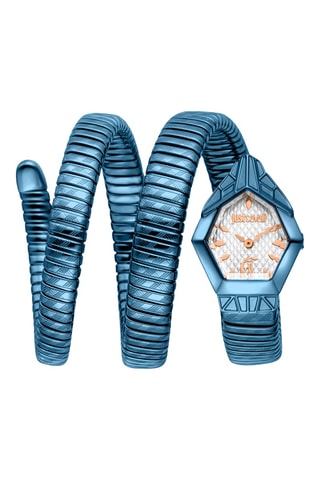 Reloj de cuarzo de acero - Azul
