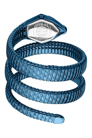 Reloj de cuarzo de acero - Azul