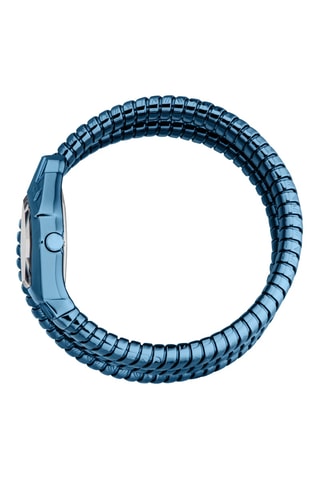 Reloj de cuarzo de acero - Azul