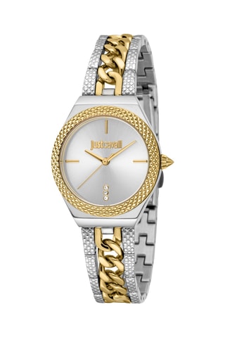 Reloj de cuarzo de acero - Plateado y dorado
