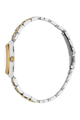 Reloj de cuarzo de acero - Plateado y dorado