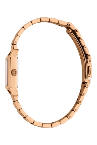 Reloj de cuarzo de acero - Rosa dorado