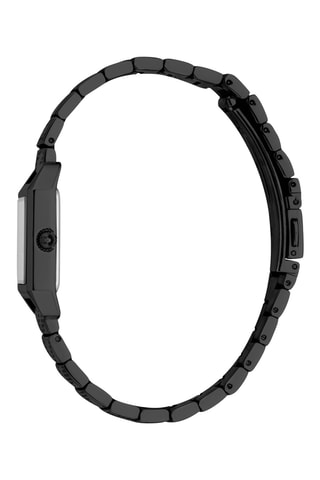Reloj de cuarzo de acero - Negro