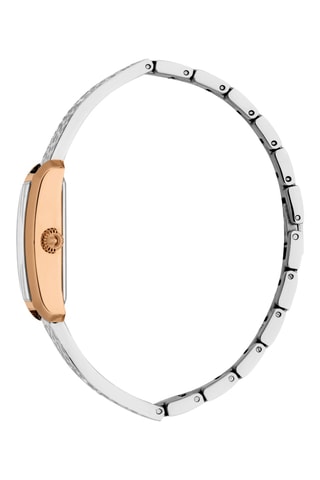 Reloj mecánico de acero - Plateado y rosa dorado