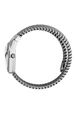 Reloj de cuarzo de acero - Plateado