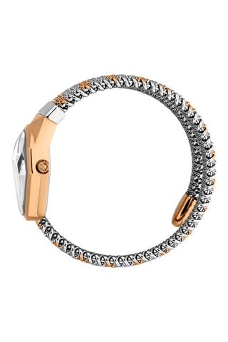 Reloj de cuarzo de acero - Plateado y rosa dorado