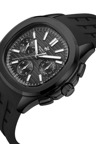 Reloj de cuarzo de silicona - Negro