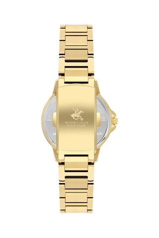 Reloj de cuarzo de metal diamante y cerámica