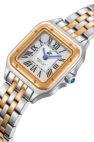 Reloj de cuarzo de metal - Plateado y dorado