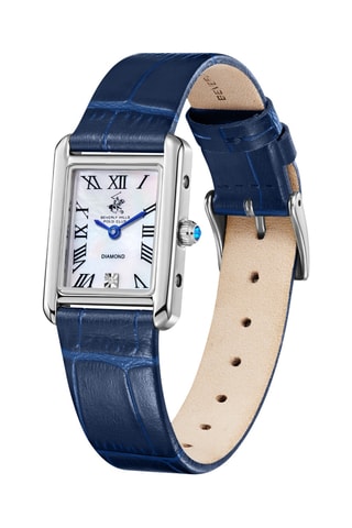 Reloj de cuarzo de piel, diamante