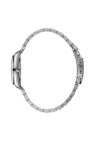Reloj de cuarzo de acero, cerámica y nácar