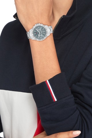 Reloj de cuarzo de acero - Plateado
