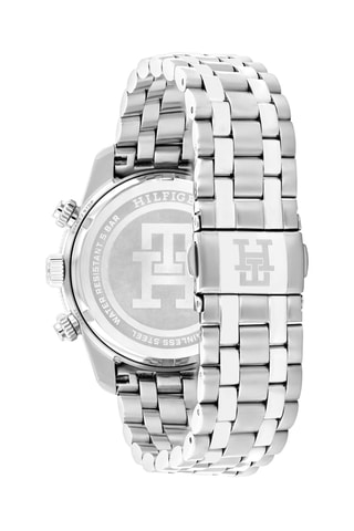 Stalen Quartz Horloge - Chronograaf - Zilverkleurig