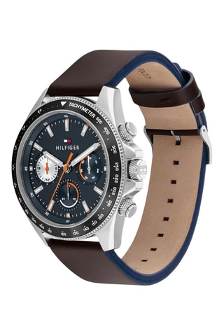 Reloj de cuarzo de piel - Taquímetro - Marrón