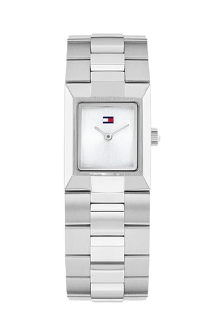 Reloj de cuarzo de acero - Plateado