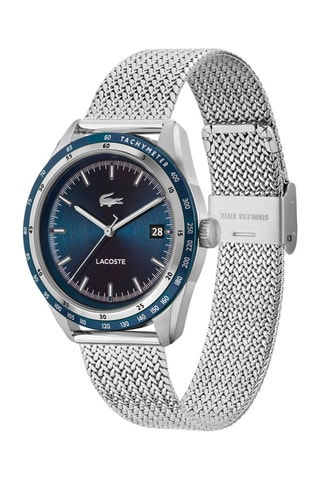 Stalen Quartz Horloge - Tachymeter - Zilverkleurig