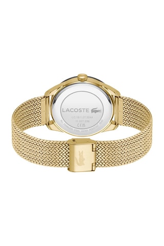Reloj de cuarzo chapado en oro amarillo Everett - Negro