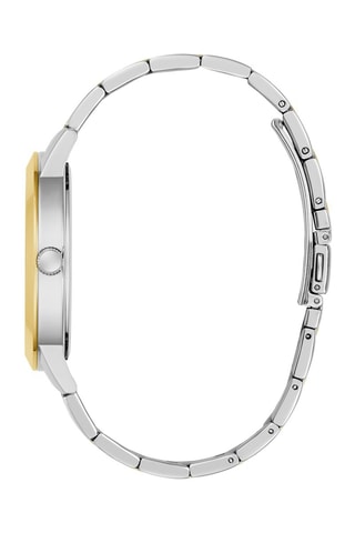 Reloj de cuarzo de acero - Plateado y dorado
