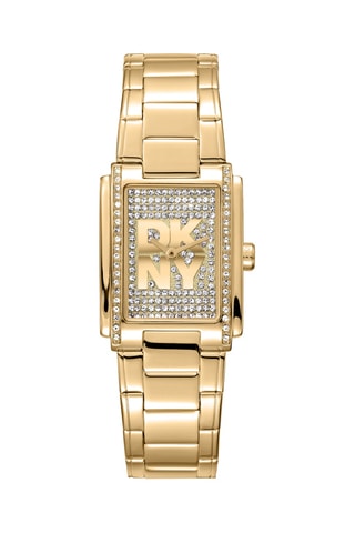 Reloj de cuarzo de acero - Dorado