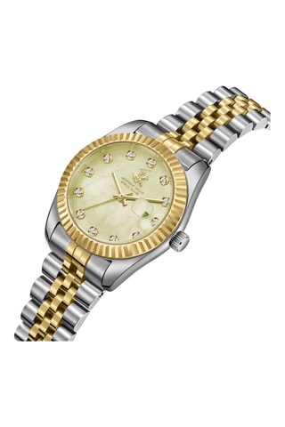 Reloj de cuarzo de acero - Plateado y dorado