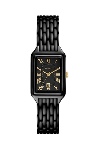 Stalen Quartz Horloge Raquel - Zwart - Fossil